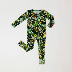 Muse Threads Little Humans Wildflowers Zip Convertible Footie