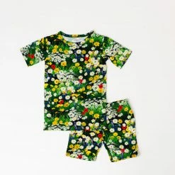 Muse Threads Little Humans Wildflowers Short Sleeve/Shorts PJ Set