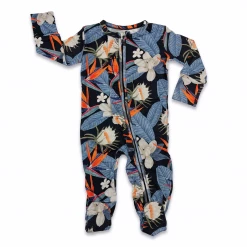 Muse Threads Cool Tropics Zip Footie With Ruffles Little Humans