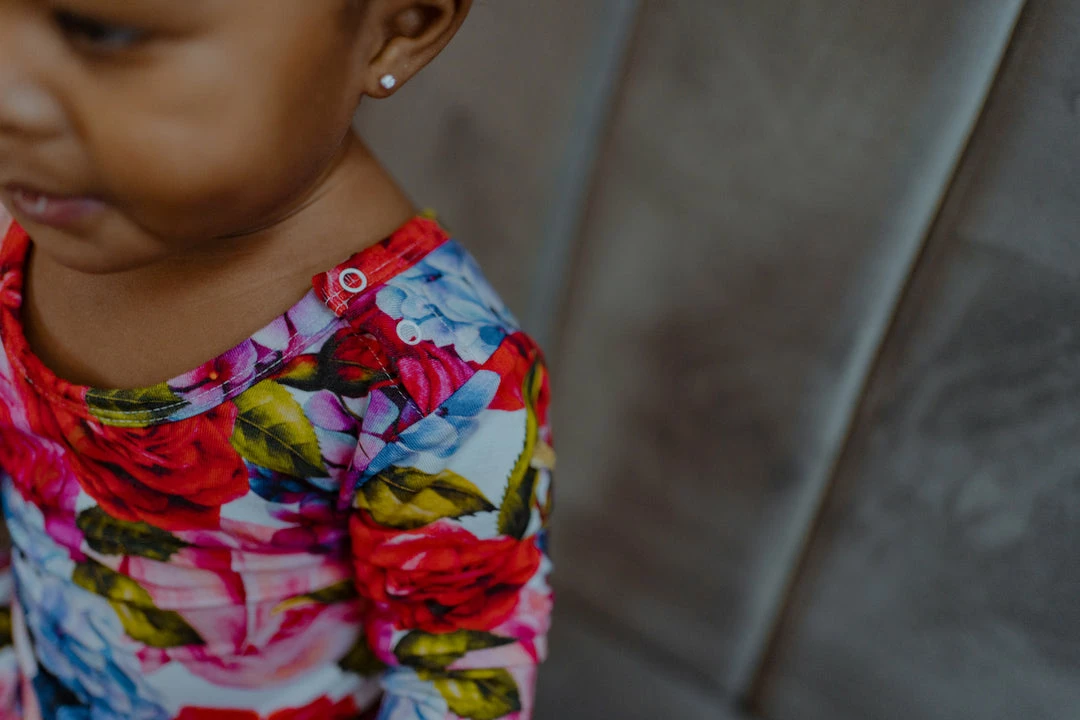 Muse Threads Little Humans Hydrangea Rose Leotard Dress 7 Muse Threads Little Humans Hydrangea Rose Leotard Dress