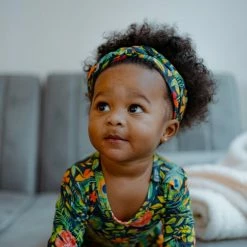 Muse Threads Little Humans Peacock Floral Little Braidband