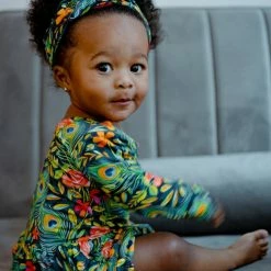 Muse Threads Peacock Floral Leotard Dress Little Humans