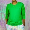 Muse Threads Jolly Green Men's Long Sleeve Lounge Crew