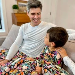 Muse Threads Big Humans Ice Blue Men's Long Sleeve Lounge Crew