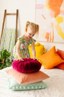 Muse Threads Lemon Sakura Ruffle Cap Sleeve Skater Dress