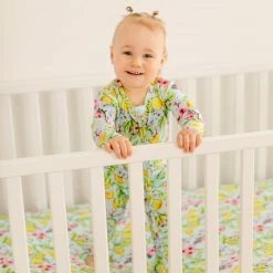 Muse Threads Lemon Sakura Zip Convertible Footie Little Humans