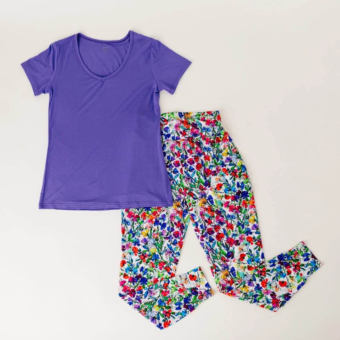 Muse Threads Ultra Violet Women's Lounge V-Neck 4 Muse Threads Ultra Violet Women's Lounge V-Neck