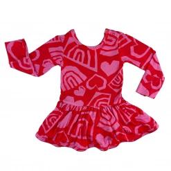 Muse Threads Little Humans Love&Rainbows Leotard Dress