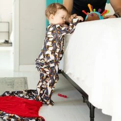 Muse Threads Little Humans Emperors Zip Footie With Ruffles