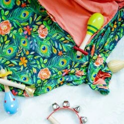 Muse Threads Peacock Floral | Coral Grand Lovey™ Little Humans