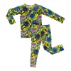 Muse Threads Wholesale Little Humans Blue Aster Long Sleeve PJ Set