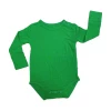 Muse Threads Little Humans Jolly Green Long Sleeve Bodysuit