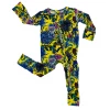 Muse Threads Blue Aster Zip Convertible Footie Little Humans