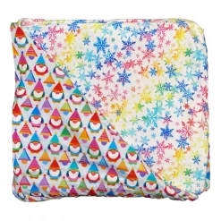 Muse Threads Blankets & Throws Rainbow Snowflakes | Party Gnomes Grand Lovey™