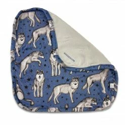 Muse Threads Night Wolves | Minky Stars Baby Lovey Little Humans