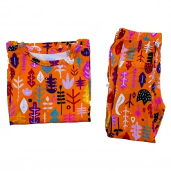 Muse Threads Little Humans Pumpkin Leaves Long Sleeve PJ Set