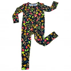 Muse Threads Little Humans Autumn Woods Zip Convertible Footie