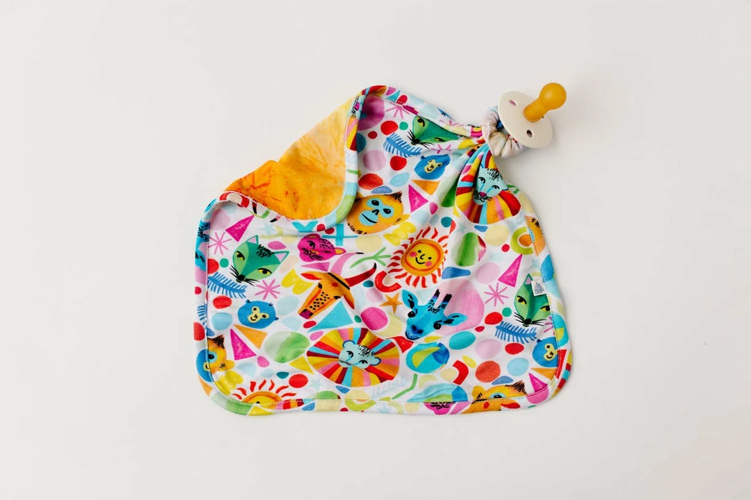 Muse Threads Party Animals | Rainbow Sherbet Baby Lovey 4 Muse Threads Party Animals | Rainbow Sherbet Baby Lovey