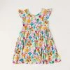 Muse Threads Little Humans Party Animals Ruffle Cap Sleeve Skater Dress 1 Muse Threads Little Humans Party Animals Ruffle Cap Sleeve Skater Dress