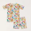 Muse Threads Little Humans Party Animals Short Sleeve/Shorts PJ Set 1 Muse Threads Little Humans Party Animals Short Sleeve/Shorts PJ Set