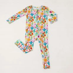 Muse Threads Party Animals Zip Convertible Footie Little Humans