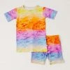 Muse Threads Little Humans Rainbow Sherbet Short Sleeve/Shorts PJ Set