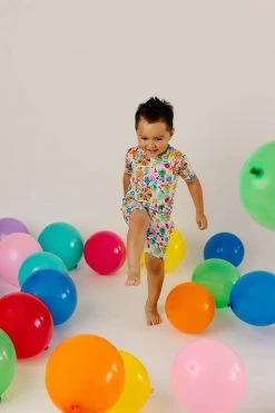 Muse Threads Little Humans Party Animals Short Sleeve/Shorts PJ Set