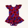 Muse Threads Poppies Ruffle Cap Sleeve Leotard Dress Little Humans