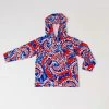 Muse Threads Little Humans Red, White, And Blueberry Sun Hoodie