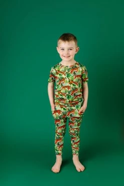 Muse Threads Little Humans Fauna Tiger Short Sleeve PJ Set