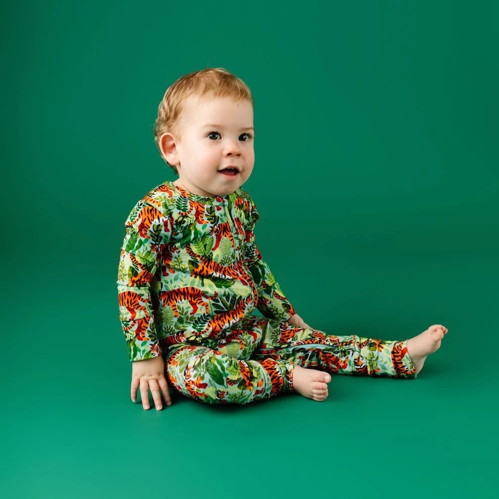 Muse Threads Fauna Tiger Zip Convertible Footie Little Humans 5 Muse Threads Fauna Tiger Zip Convertible Footie Little Humans