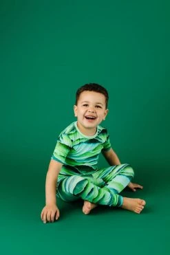 Muse Threads Radiant Rainforest Short Sleeve PJ Set Little Humans