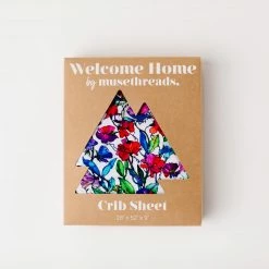 Muse Threads Vibrant Home Very Sweet Pea Crib Sheet
