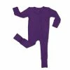 Muse Threads Little Humans Amethyst Waffle Zip Convertible Footie
