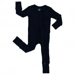 Muse Threads Onyx Waffle Zip Convertible Footie Little Humans