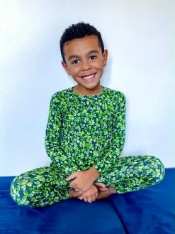 Muse Threads Lucky Clover Long Sleeve PJ Set