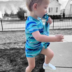 Muse Threads Misty Malibu Mountains Bummie Shorts