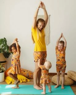 Muse Threads Sunshine Mandala Women's Lounge Shorts 7 Muse Threads Sunshine Mandala Women's Lounge Shorts