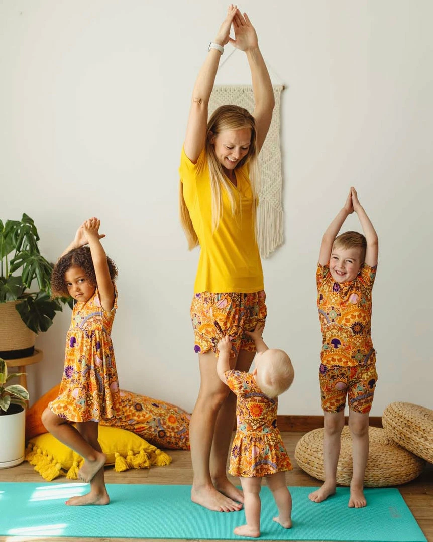 Muse Threads Sunshine Mandala Women's Lounge Shorts 5 Muse Threads Sunshine Mandala Women's Lounge Shorts