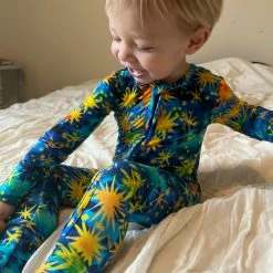 Muse Threads Starry Starry Night Zip Convertible Footie Little Humans