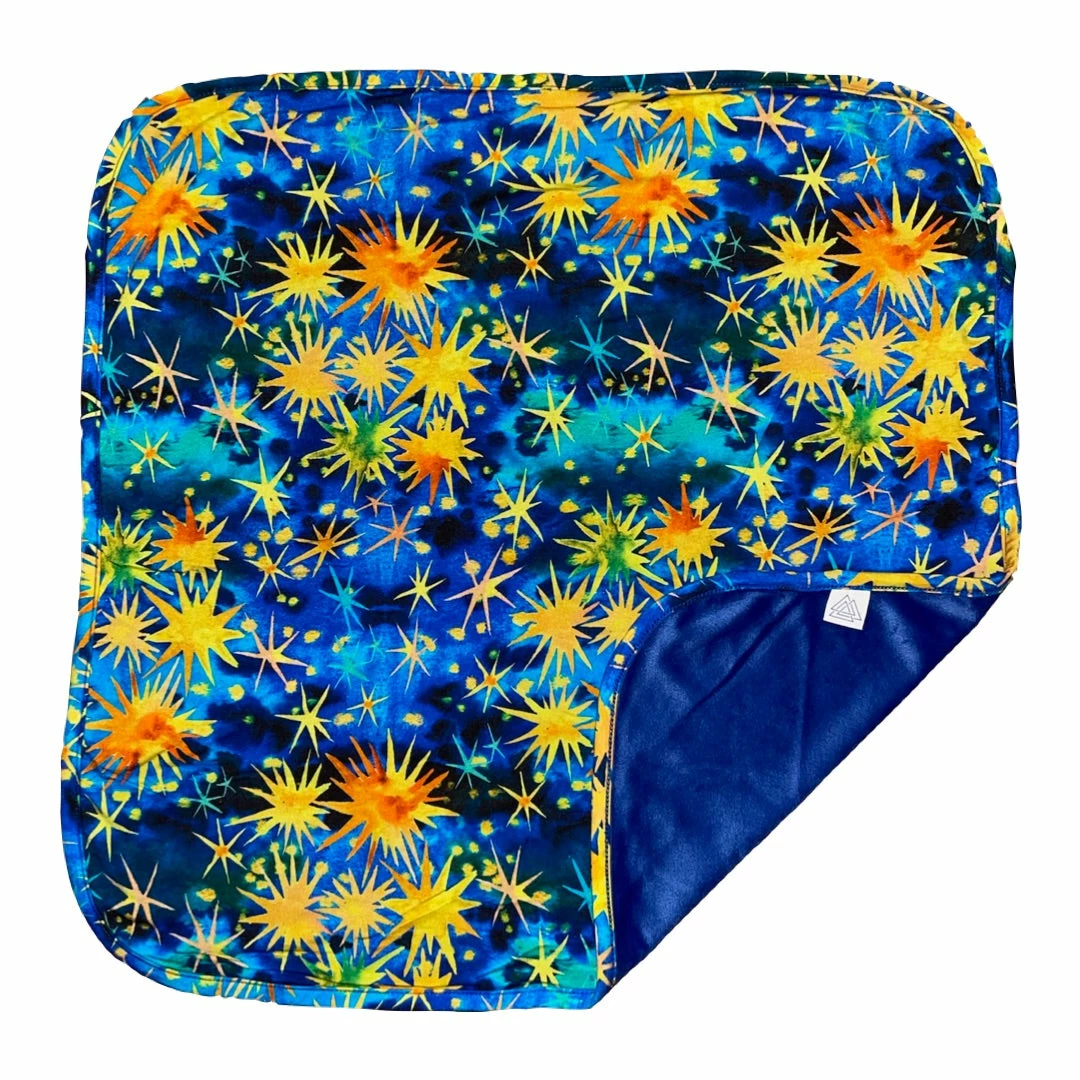Muse Threads Blankets & Throws Starry Starry Night | Sapphire Minky Original Lovey™ 3 Muse Threads Blankets & Throws Starry Starry Night | Sapphire Minky Original Lovey™