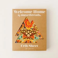 Muse Threads Sunshine Mandala Crib Sheet Vibrant Home