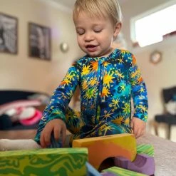 Muse Threads Starry Starry Night Zip Convertible Footie Little Humans