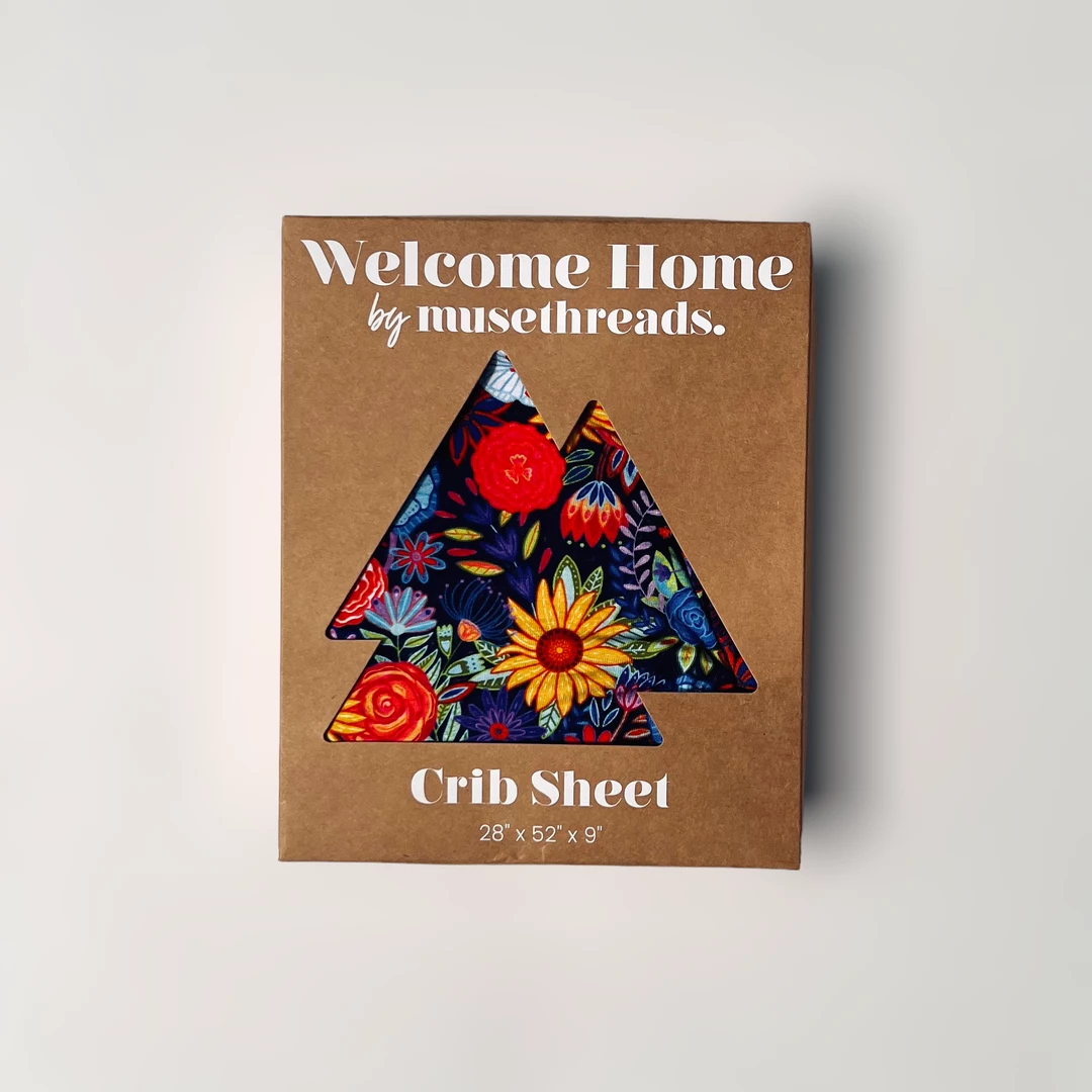 Muse Threads Funky Floral Crib Sheet Vibrant Home 3 Muse Threads Funky Floral Crib Sheet Vibrant Home