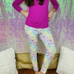 Muse Threads Big Humans Rainbow Snowflakes Women's Lounge Joggers