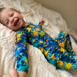 Muse Threads Starry Starry Night Zip Convertible Footie Little Humans