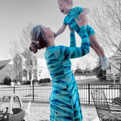 Muse Threads Misty Malibu Mountains Women's Lounge Wrap Dress Big Humans