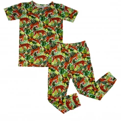 Muse Threads Little Humans Fauna Tiger Short Sleeve PJ Set