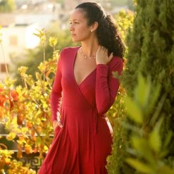 Muse Threads Rioja Women's Lounge Wrap Dress Big Humans