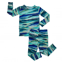 Muse Threads Misty Malibu Mountains Long Sleeve PJ Set
